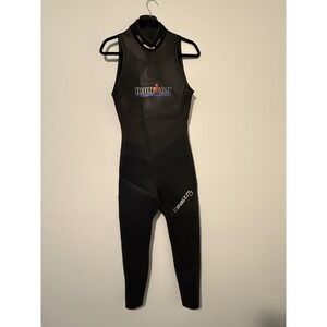 Ironman Triathlon Stealth VO2 Wetsuit Sleeveless Full Leg Black Blue Size M 3